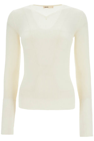 KHAITE Timeless Wool V-Neck Top