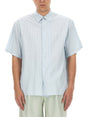 LANVIN Men's Striped Shirt - Size 41