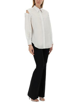 ALEXANDER McQUEEN Cocoon Shirt with Cut-Out Details - Regular Fit