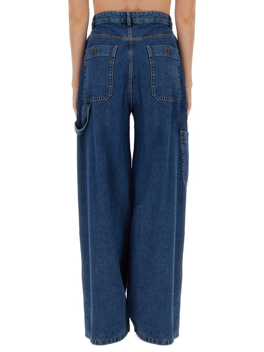 ETRO Wide Leg Denim Jeans - Size 27