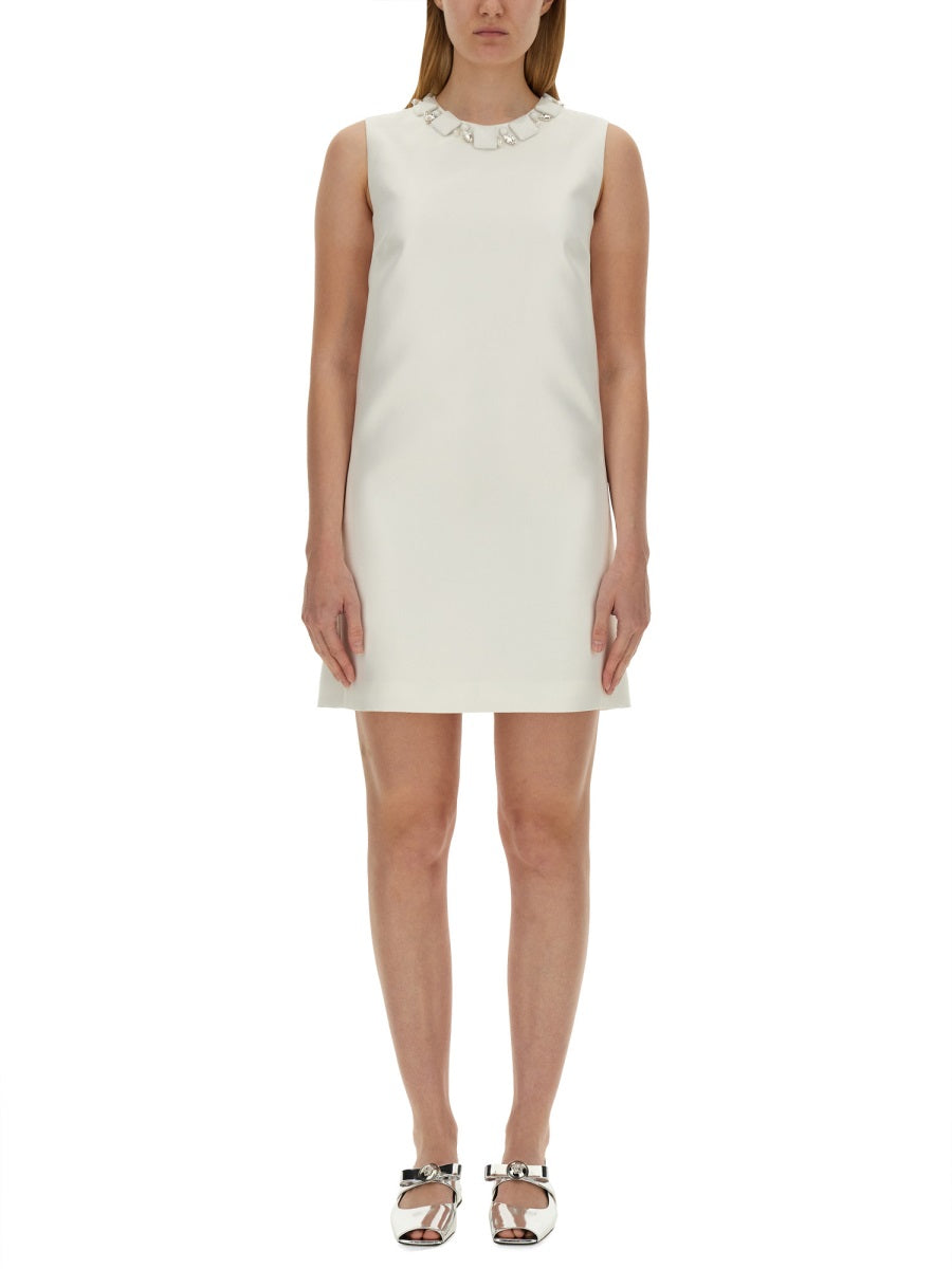 VERSACE Mini Duchesse Dress with Crystals (Size 40)