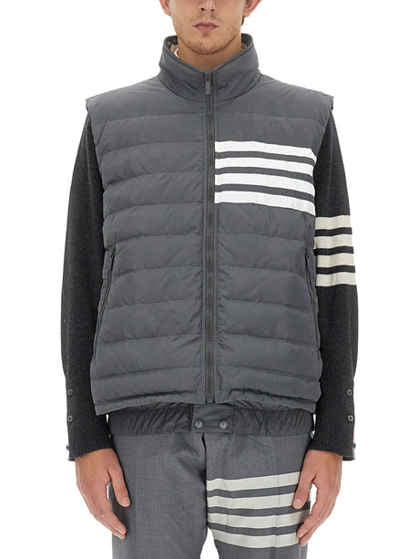 THOM BROWNE 4-Bar Regular Fit Vest - Size 4 JP