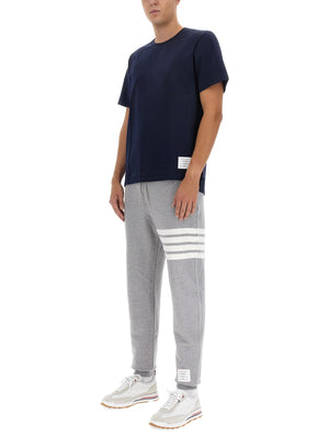 THOM BROWNE Men's 4-Bar Stripe Print Jogging Pants - Size 3 JP