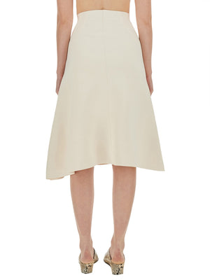 JIL SANDER Asymmetrical Mini Skirt - Size 36