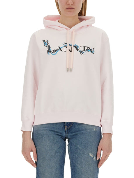 LANVIN Women's Mini Sweatshirt with Graphic Print - Size S