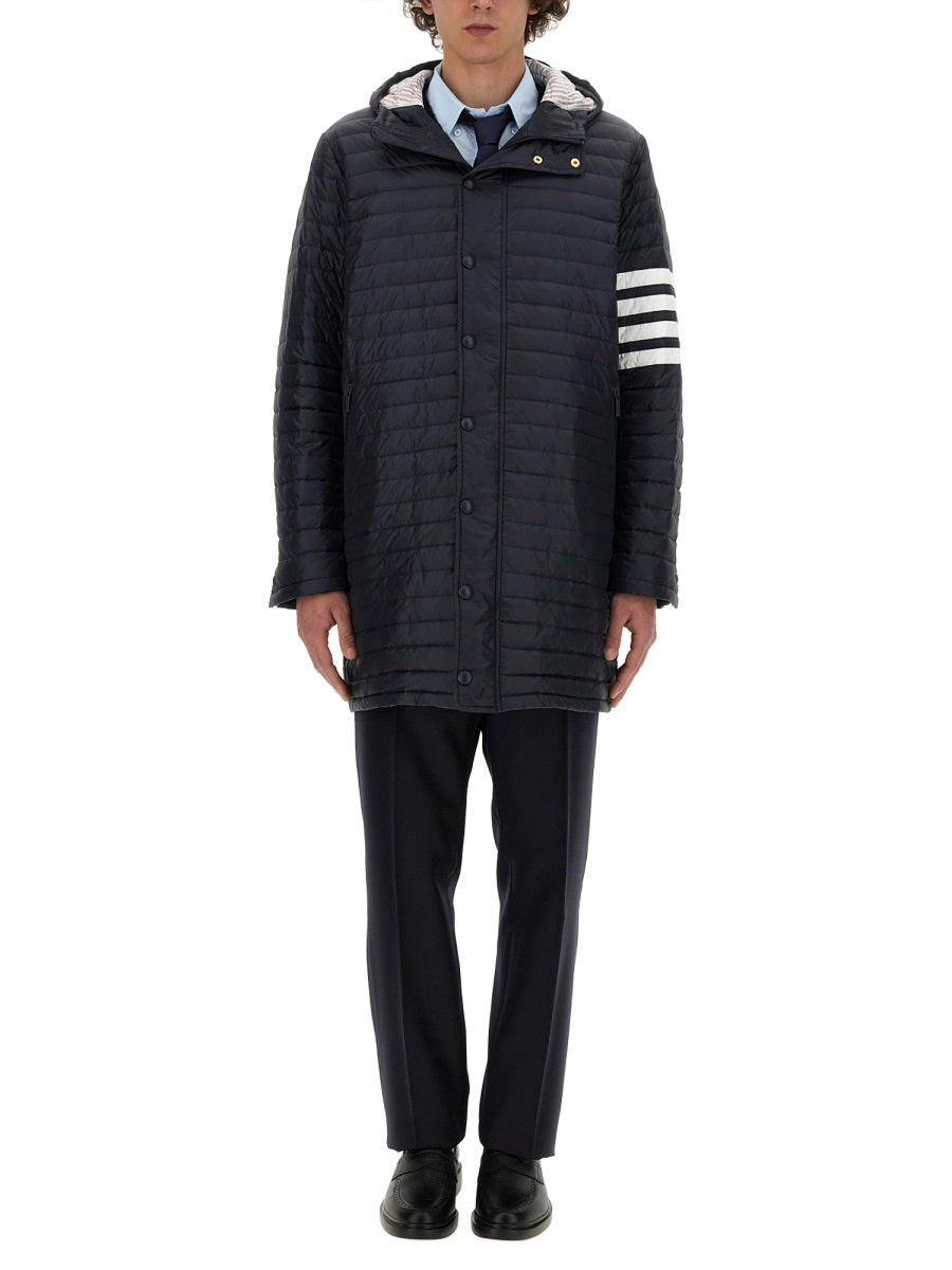 THOM BROWNE Hooded Tailoring Down Jacket - Size 3 JP