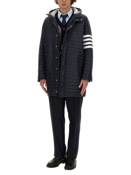 THOM BROWNE Hooded Tailoring Down Jacket - Size 3 JP