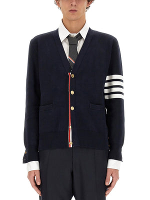 THOM BROWNE Men's Cardigan V-Shape - Size 3