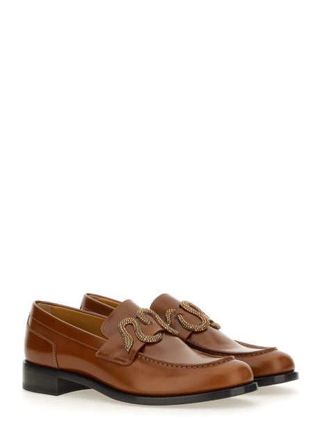 RENE CAOVILLA Elegant Leather Loafer for Women