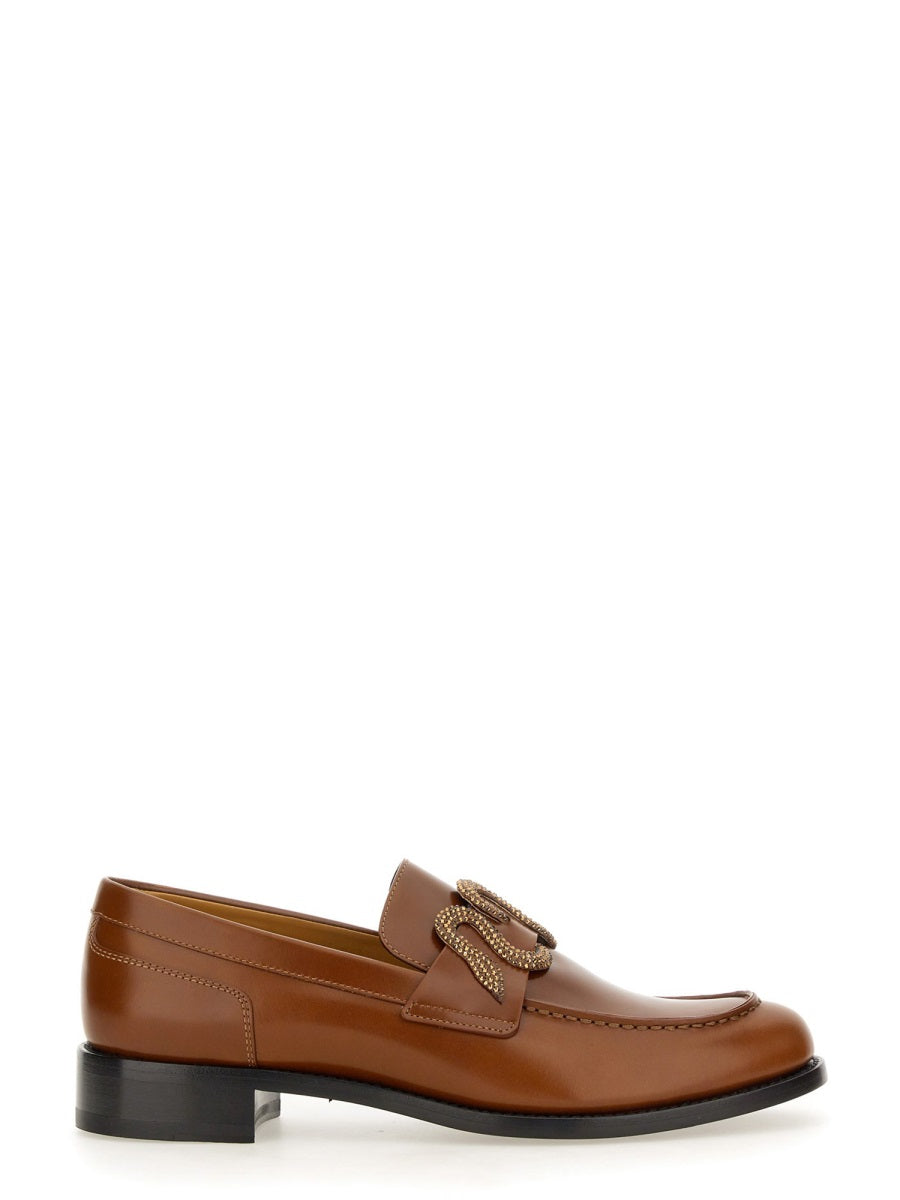 RENE CAOVILLA Elegant Leather Loafer for Women