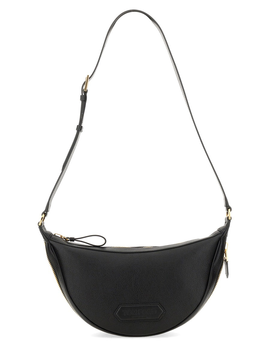 TOM FORD Crescent Leather Handbag