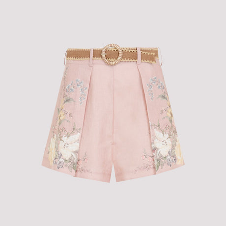 ZIMMERMANN Waverly Mini Tuck Shorts