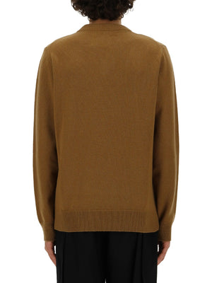 JIL SANDER Men's V-Neck Sweater - Size 48 IT