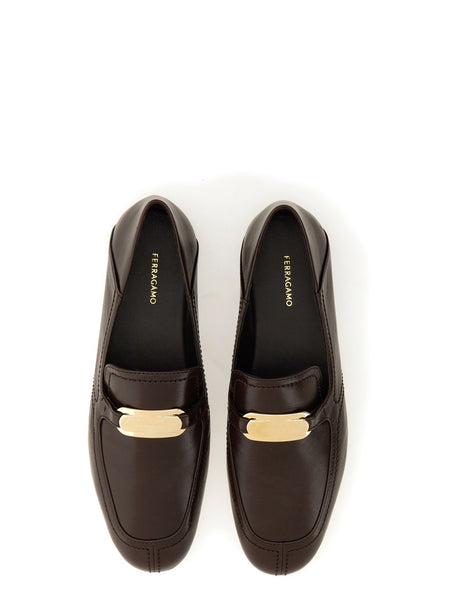 Ferragamo Luxurious Leather Loafers for Women