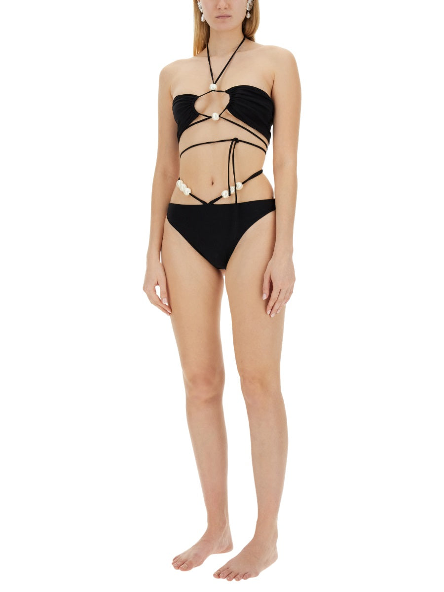 MAGDA BUTRYM Mini Top Bikini with Perle