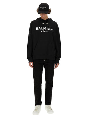 BALMAIN Classic Logo Sweatshirt - Regular Fit - Size L