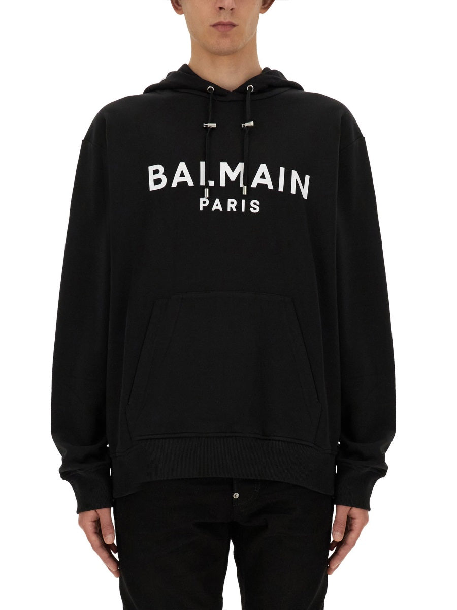 BALMAIN Classic Logo Sweatshirt - Regular Fit - Size L