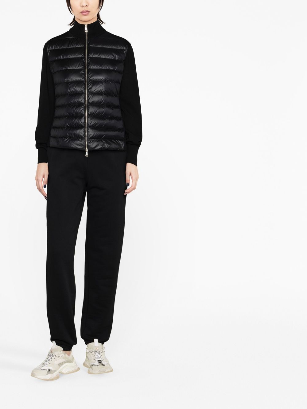 MONCLER Women's Regular Fit Cardigan with Padded Nylon