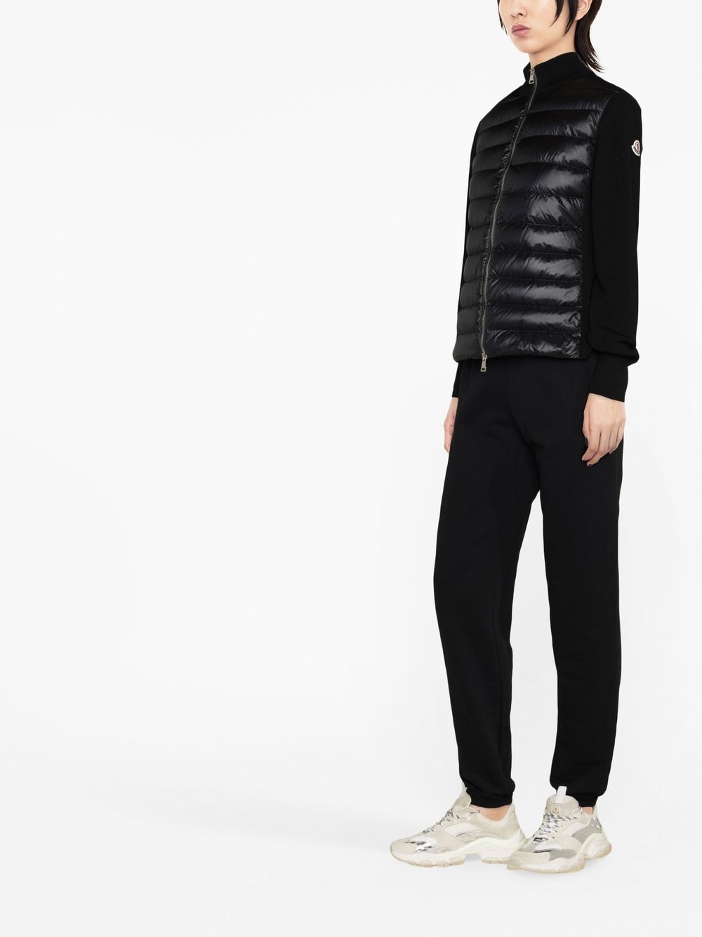 MONCLER Women's Regular Fit Cardigan with Padded Nylon