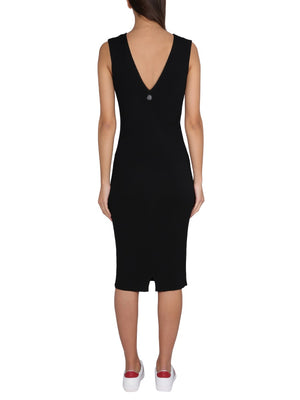 MONCLER Chic V-Neck Knit Dress