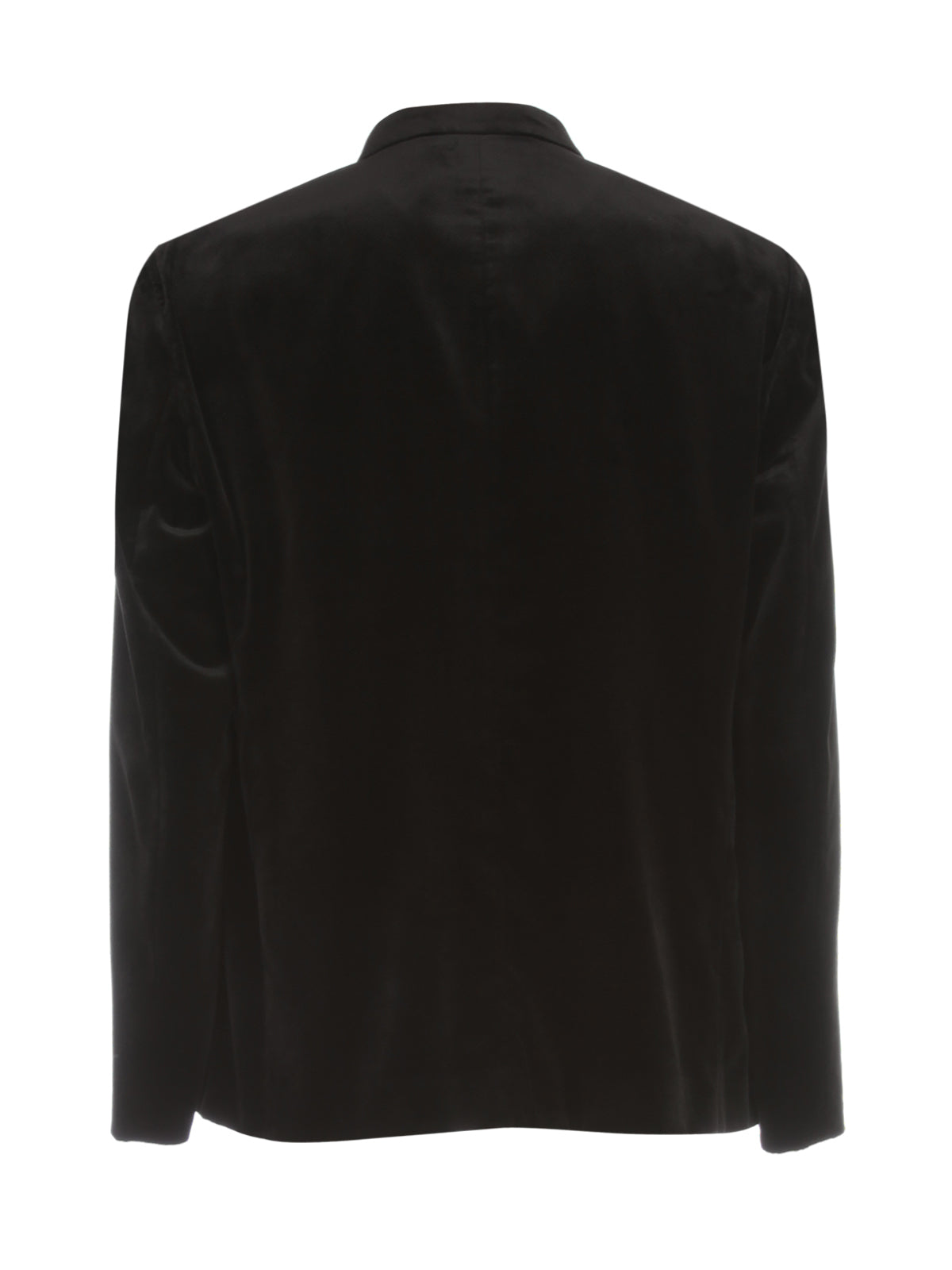 GIORGIO ARMANI Printed Velvet Jacket with Guru Neck for Men