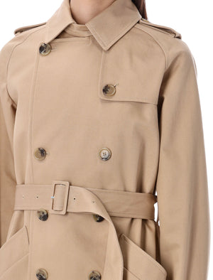 A.P.C. Chic Double-Breasted Trench Jacket