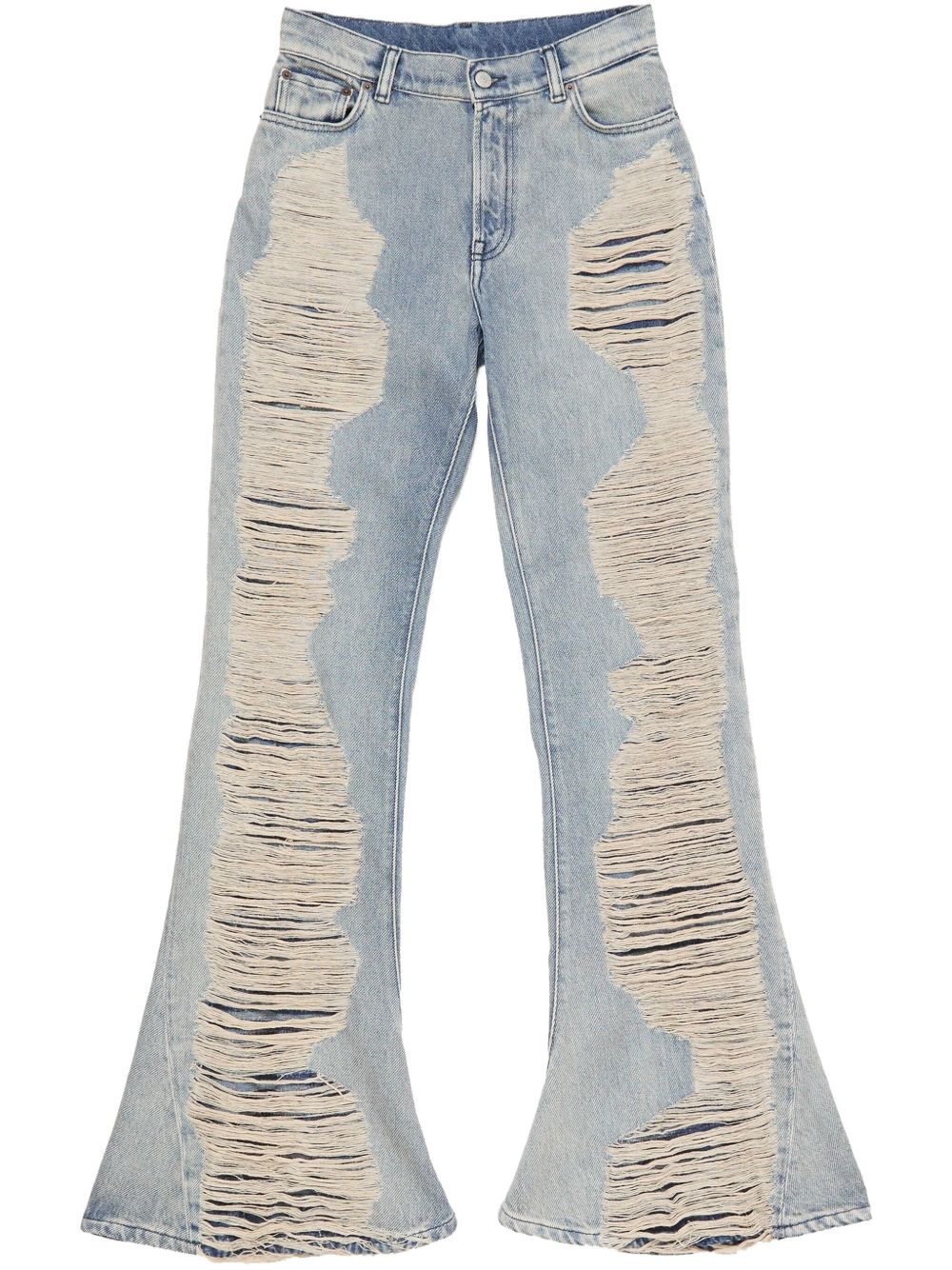 ACNE STUDIOS 100% Leather and Cotton Ripped Jeans for Women