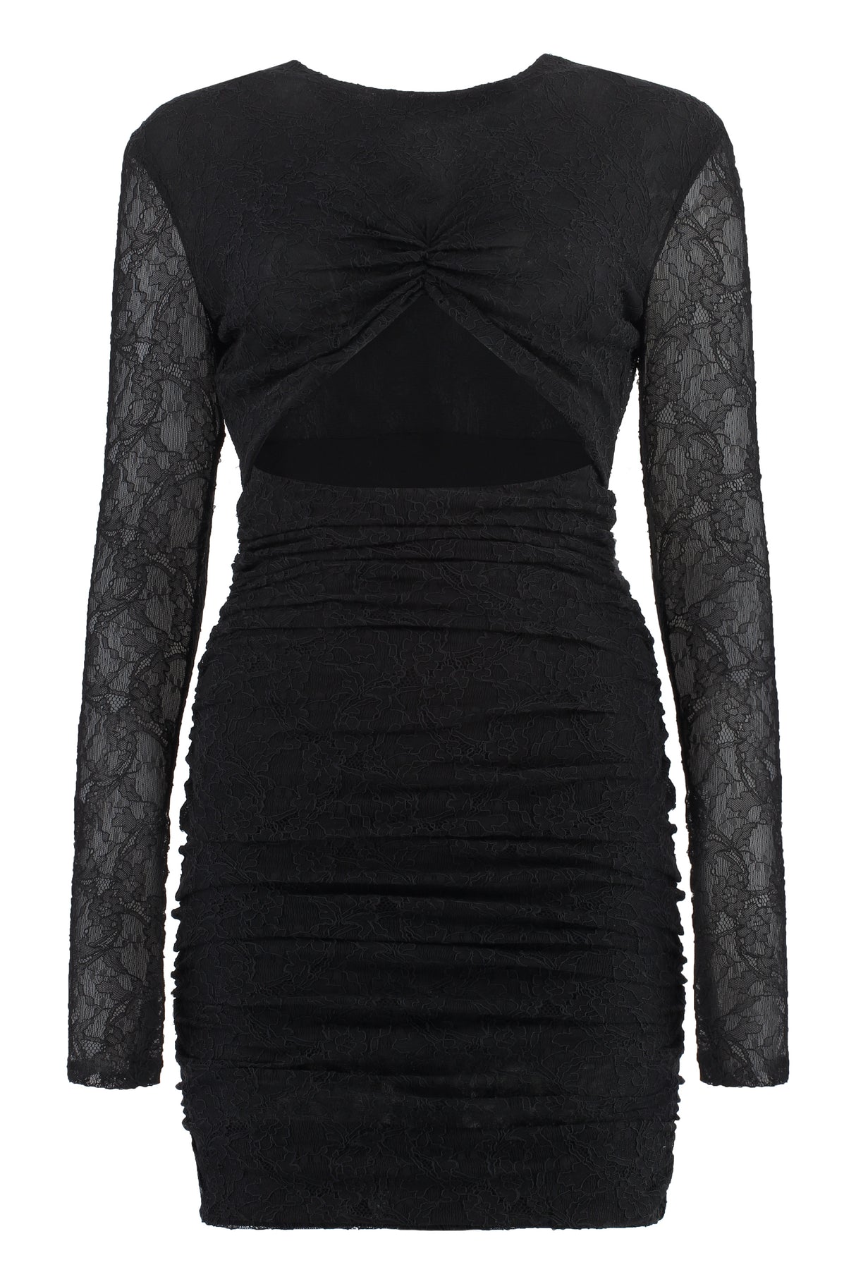 PHILOSOPHY DI LORENZO SERAFINI Chic Lace Mini Dress with Cut-Out Detail