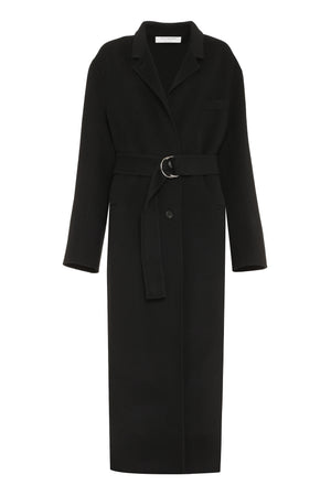 PHILOSOPHY DI LORENZO SERAFINI Wool Single-Breasted Jacket with Waist Belt