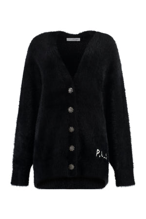 PHILOSOPHY DI LORENZO SERAFINI Embellished Oversized Knit Maxi-Cardigan