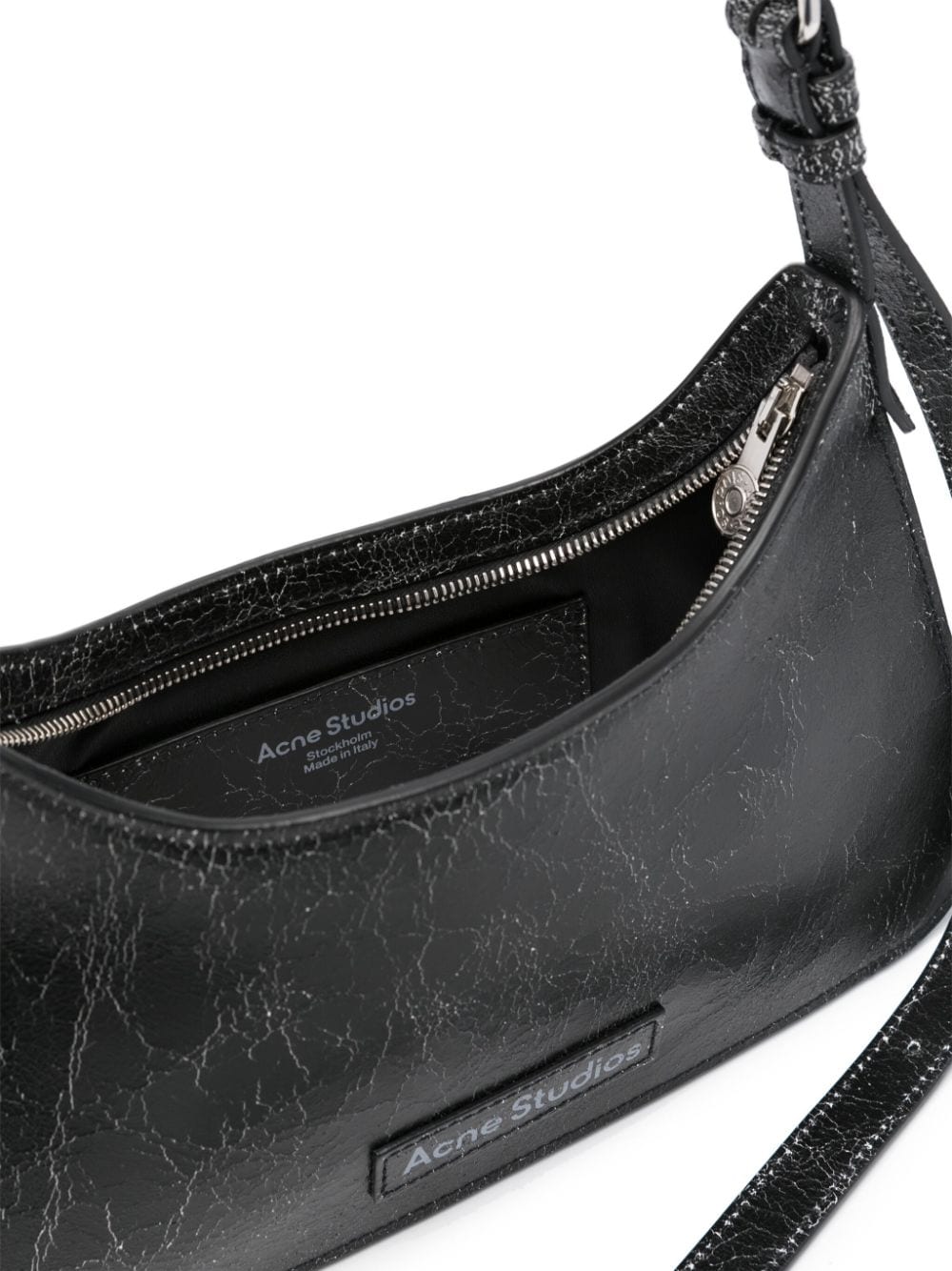 ACNE STUDIOS Mini Crackle Hobo Handbag