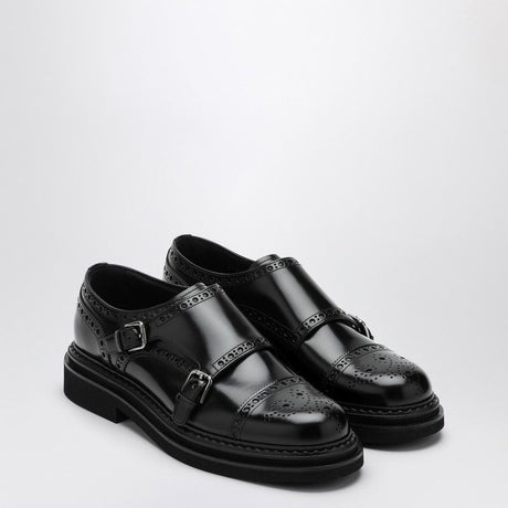 DOLCE & GABBANA Elegant Leather Monk-Strap Dress Shoes