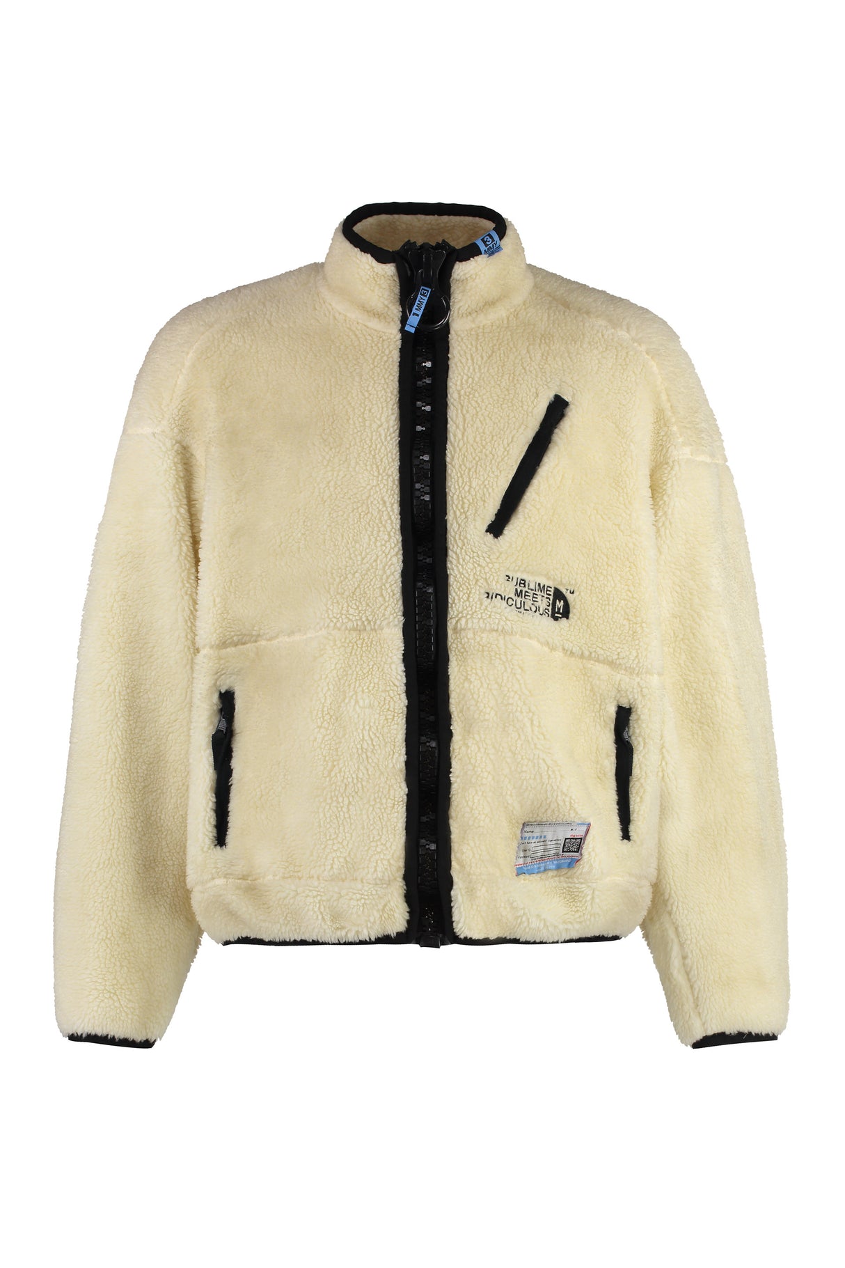 MAISON MIHARA YASUHIRO	 Men's Fleece Bomber Jacket in Panna