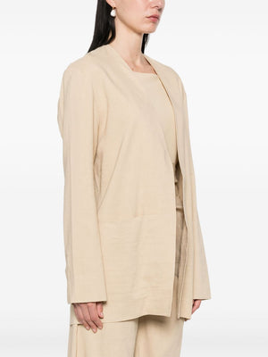 CORTANA Open Front Long Sleeve Jacket for Women