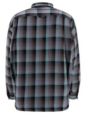 MAISON MIHARA YASUHIRO	 Oversized Padded Check Overshirt - FW24