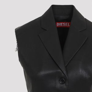 DIESEL ウィメンズミニマリストブラックベスト