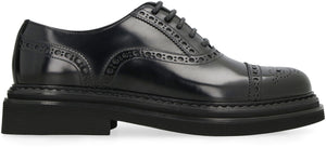 DOLCE & GABBANA Elegant Leather Lace-Up Shoes for Men