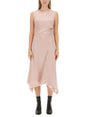 ACNE STUDIOS Asymmetric Satin Mini Dress with Zipper Closure