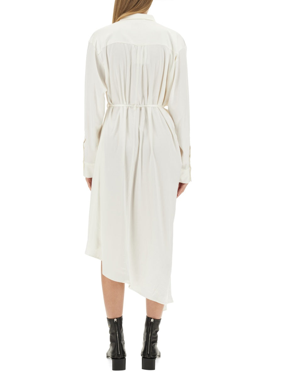 ACNE STUDIOS Satin Chemisier Dress