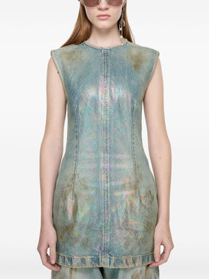 ACNE STUDIOS Coated Denim Mini Dress for Women