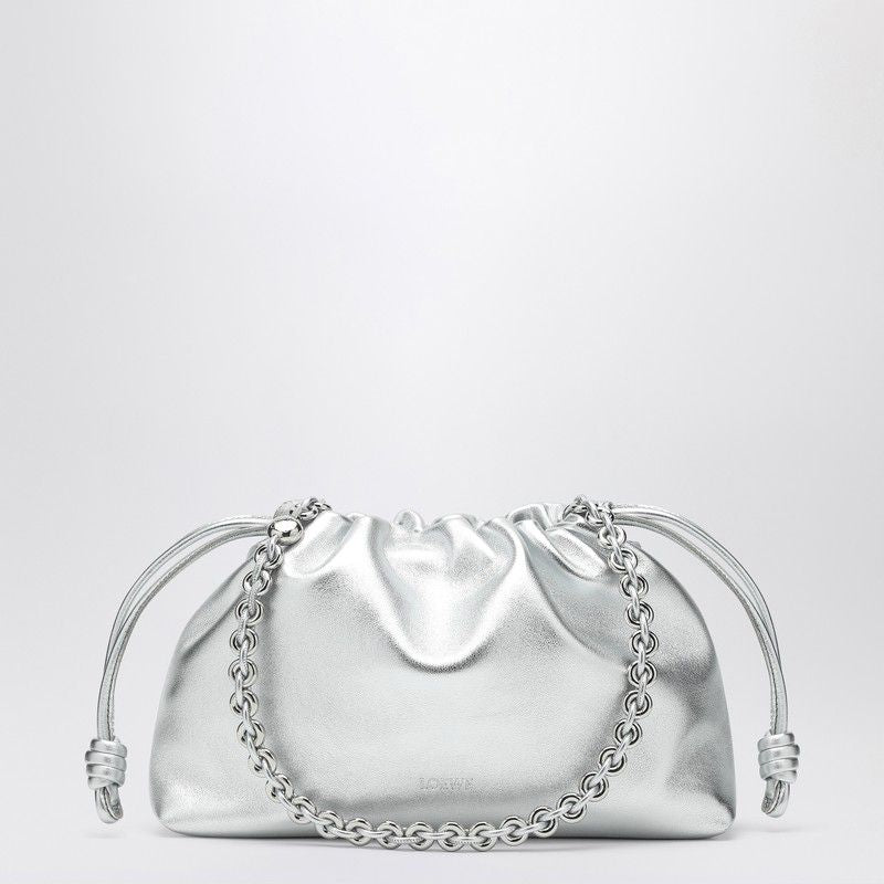 LOEWE Mini Bucket Handbag with Magnetic Closure and Chain Handle