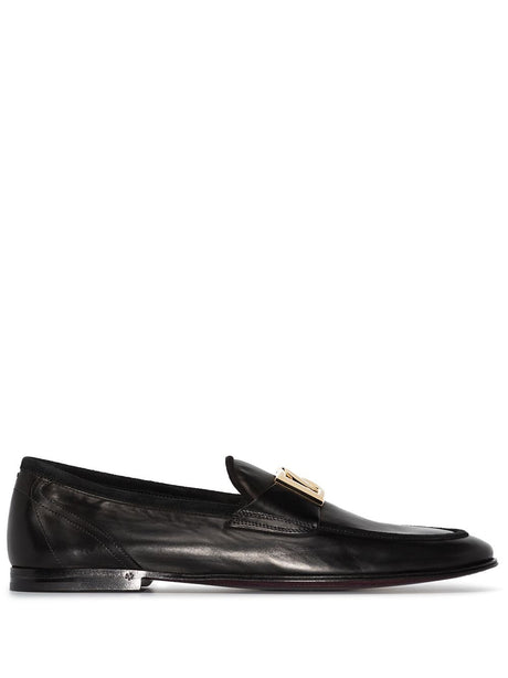 DOLCE & GABBANA Classic Leather Loafers for Men