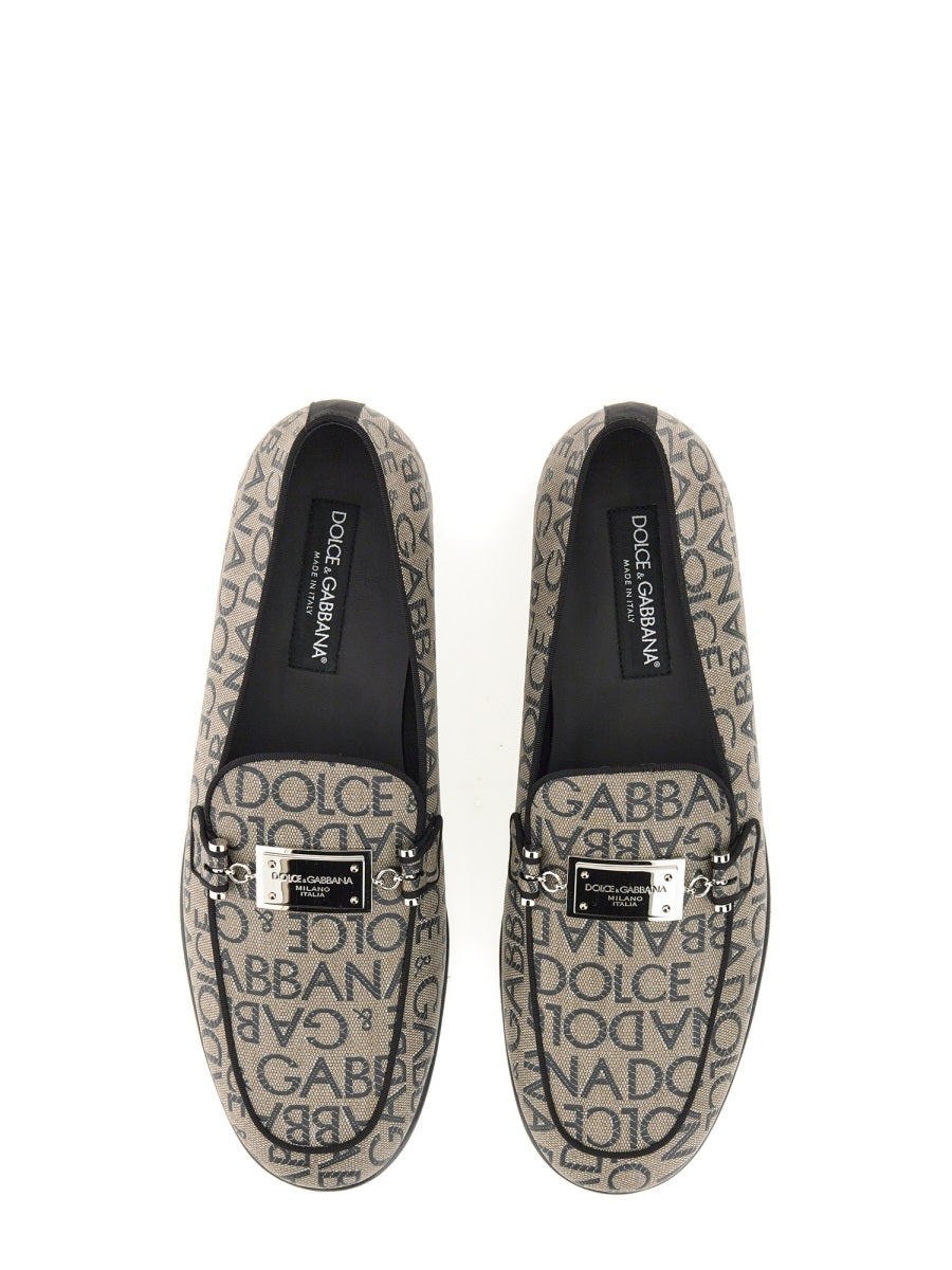 DOLCE & GABBANA Jacquard Slip-On Slippers for Men