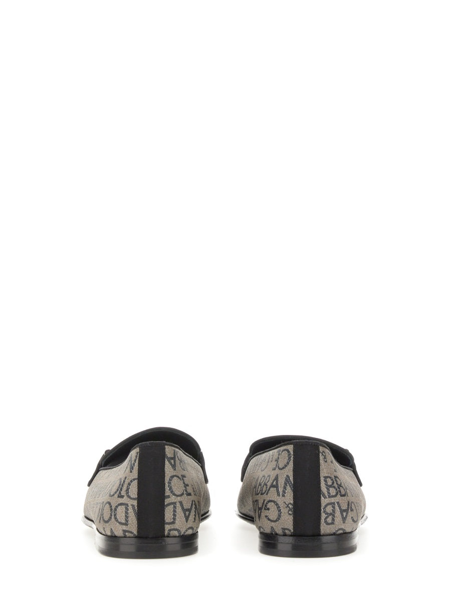 DOLCE & GABBANA Jacquard Slip-On Slippers for Men