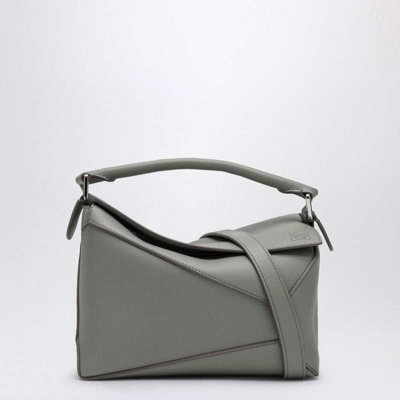 LOEWE Mini Pearl Grey Leather Crossbody Handbag