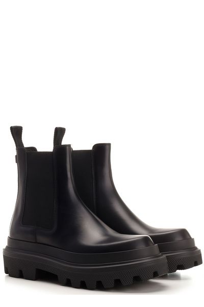 DOLCE & GABBANA Premium Leather Chelsea Boots - FW23