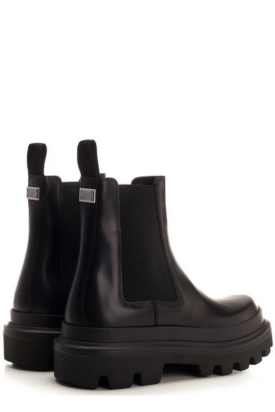 DOLCE & GABBANA Premium Leather Chelsea Boots - FW23