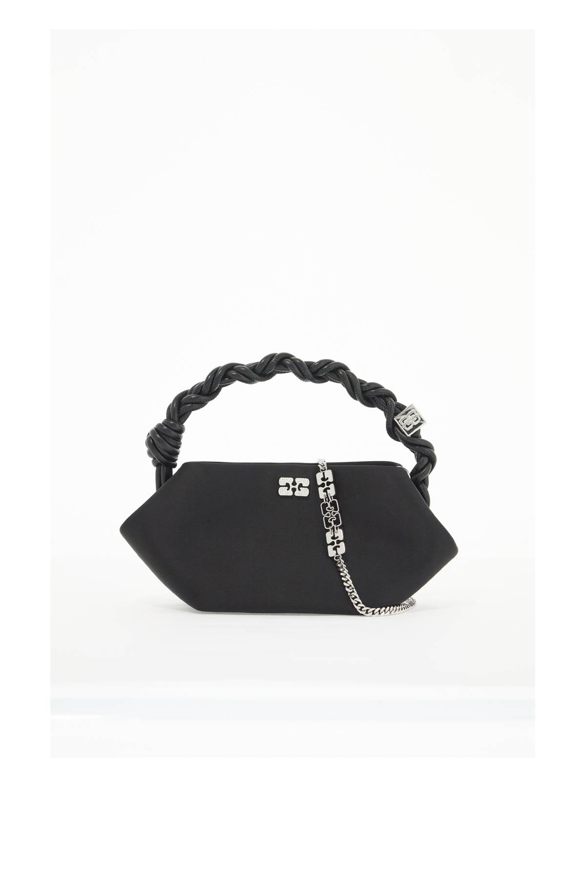 GANNI Mini Hexagonal Satin Handbag