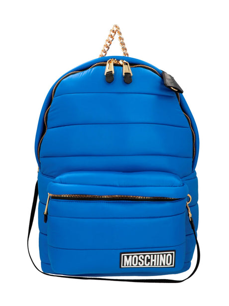 LOVE MOSCHINO Quilted Hooded Backpack - 45x34x20 cm