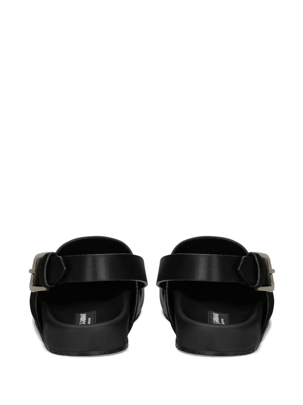 DOLCE & GABBANA Signature Logo Sandals with Rubber Sole - Elevated Comfort